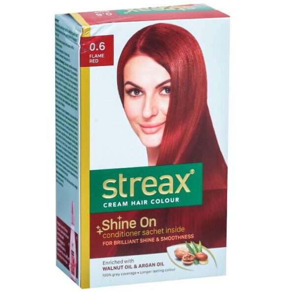 streax cream hair color flame red 25g front